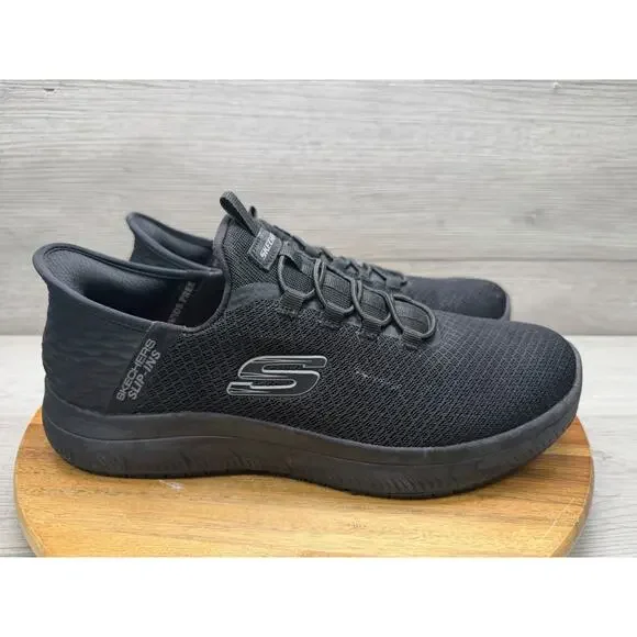 Skechers Men's Summits Colsin Slip Resistant Slip-In Sneaker 200205 BBK Size 10 - Picture 1 of 9